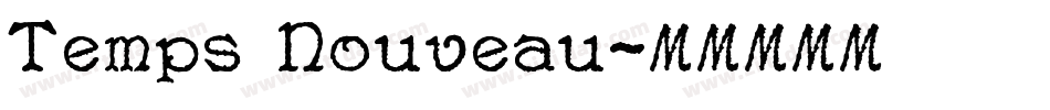 Temps Nouveau字体转换